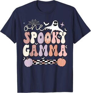 Spooky Gamma Grandmother Halloween Gamma Grandma T-Shirt - T-Shirt | Navy