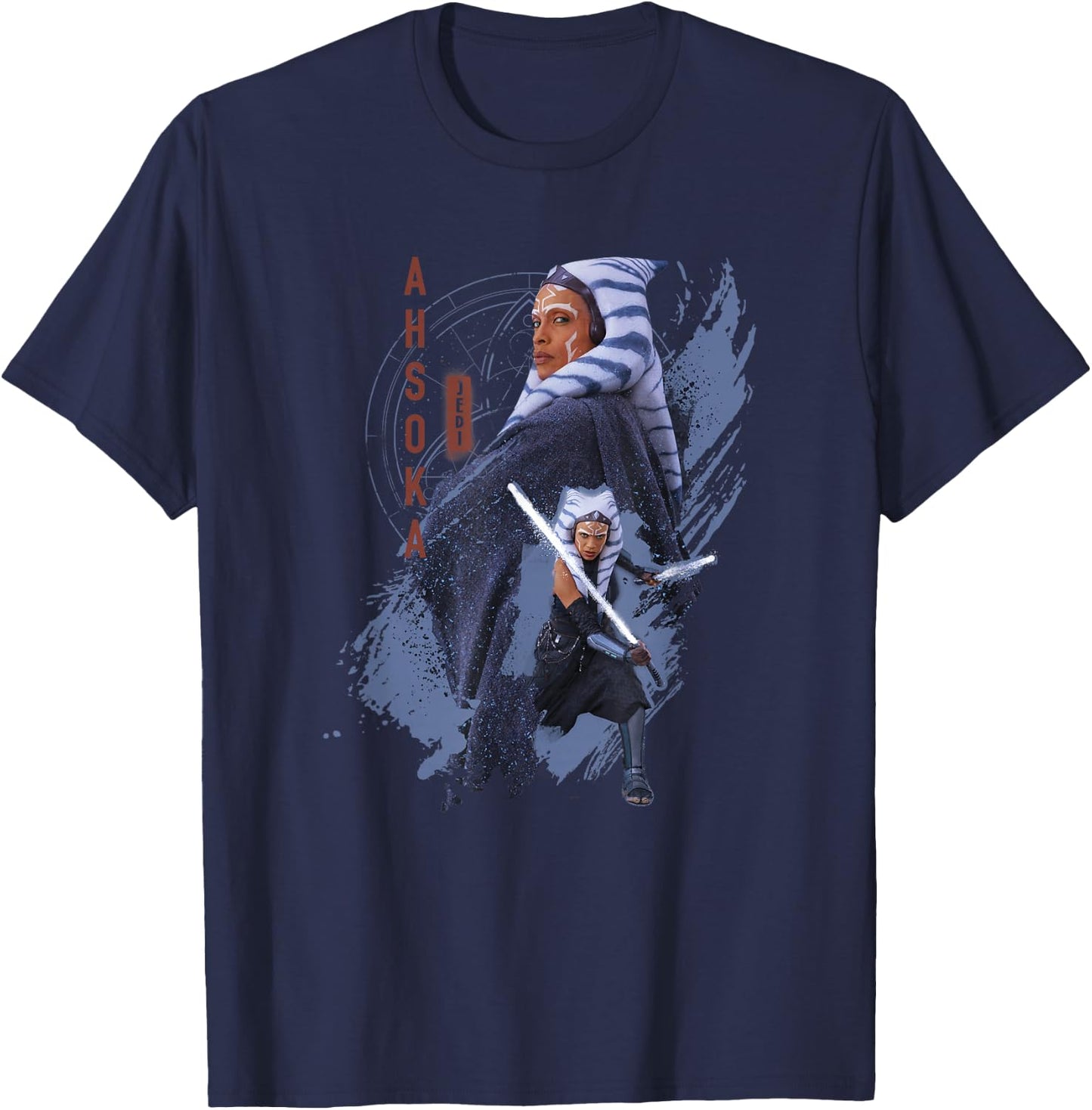 Star Wars: Ahsoka Jedi Warrior Epic Poses Poster T-Shirt - T-Shirt | Navy