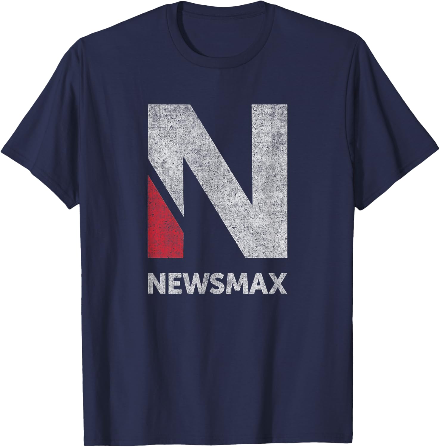 Newsmax - Real News, Conservative Politics for Real People T-Shirt - T-Shirt | Navy