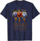 Courage - King Agesilaus II - Ancient Sparta Quote - History T-Shirt - T-Shirt | Navy