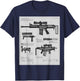 Fn Scar-h Battle Rifle Schematic T-Shirt - T-Shirt | Navy