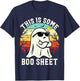 This Is Some Boo Sheet Ghost Retro Halloween Funny Halloween T-Shirt - T-Shirt | Navy