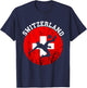 Switzerland Swiss Soccer Team Swiss Pride Schweiz Swiss Flag T-Shirt - T-Shirt | Navy