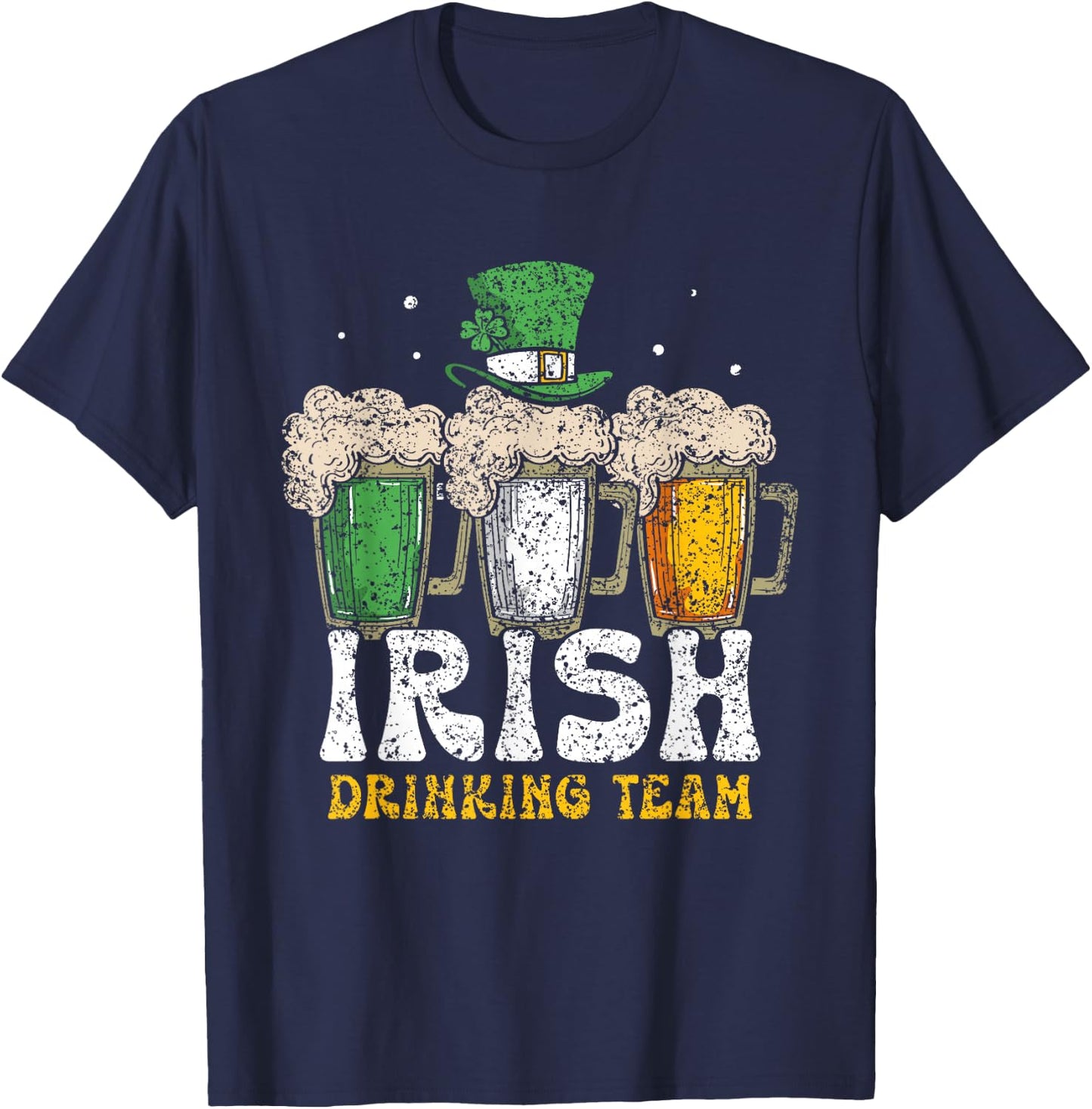 Irish Drinking Team Leprechaun St. Patricks Day Ireland St T-Shirt - T-Shirt | Navy