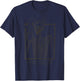 Dead Inside Skeleton Coffee T-Shirt - T-Shirt | Navy