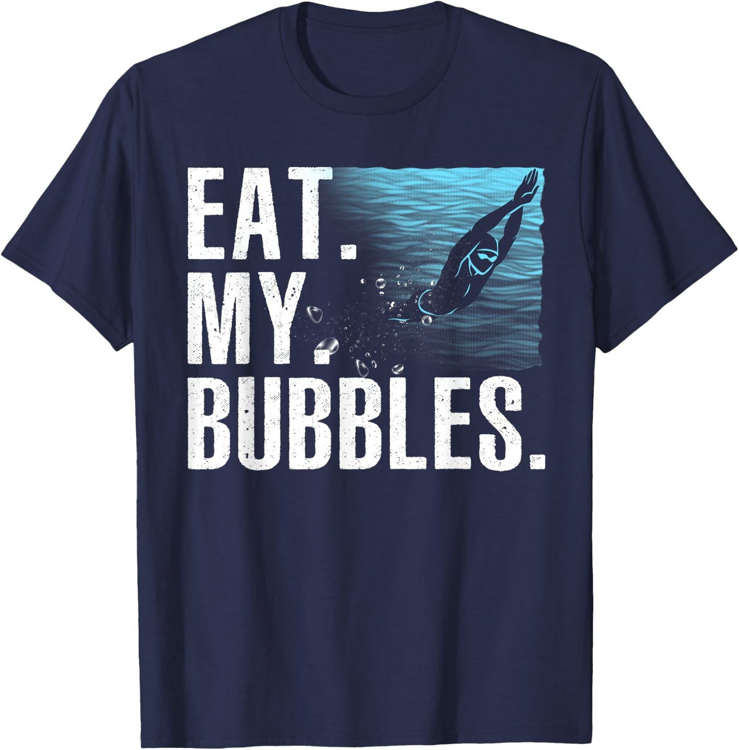 Funny Swimming Art Women Swim Coach Rescue Swimmer T-Shirt - T-Shirt | Navy