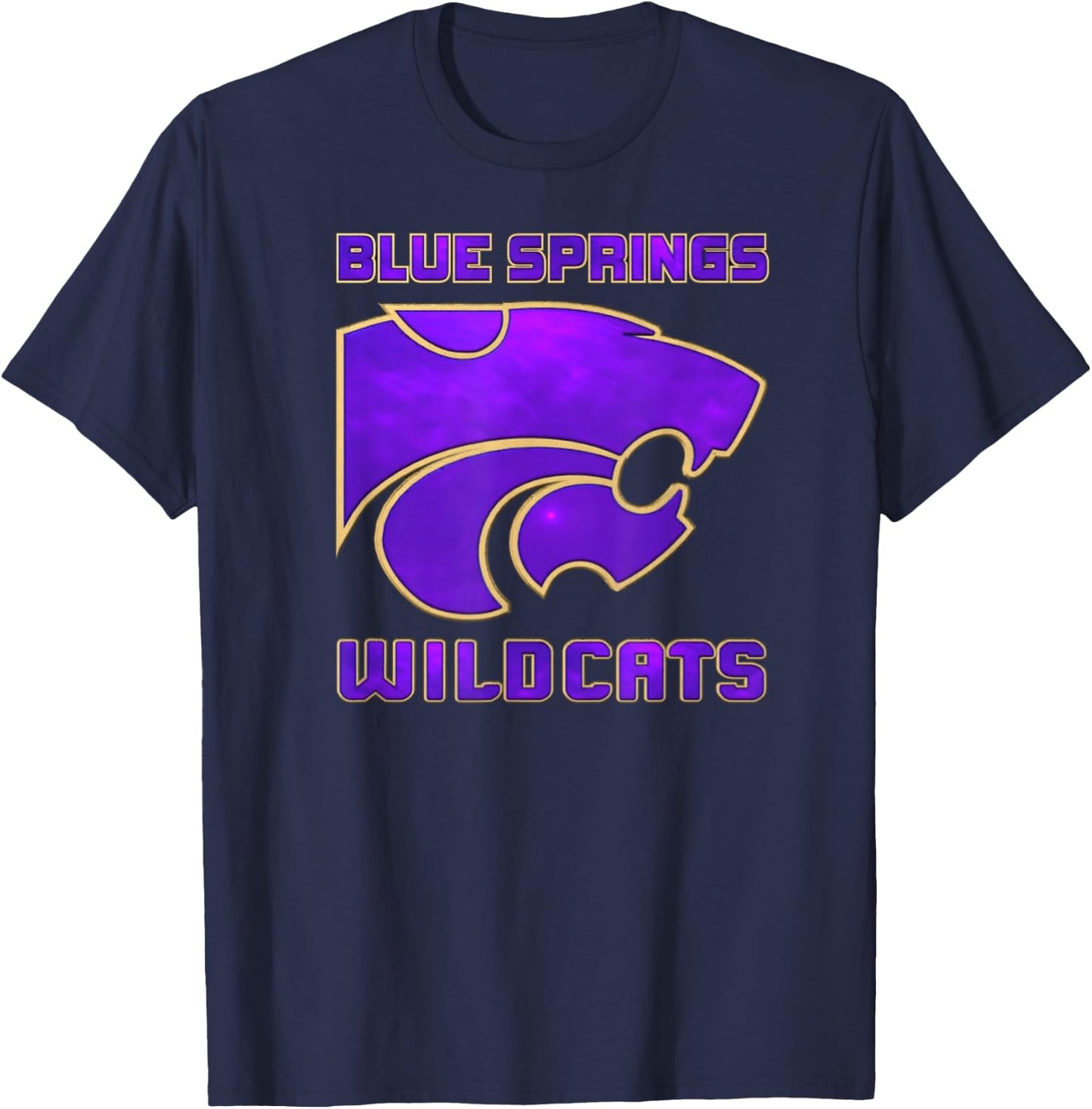 Blue Springs Wildcats T-Shirt - T-Shirt | Navy