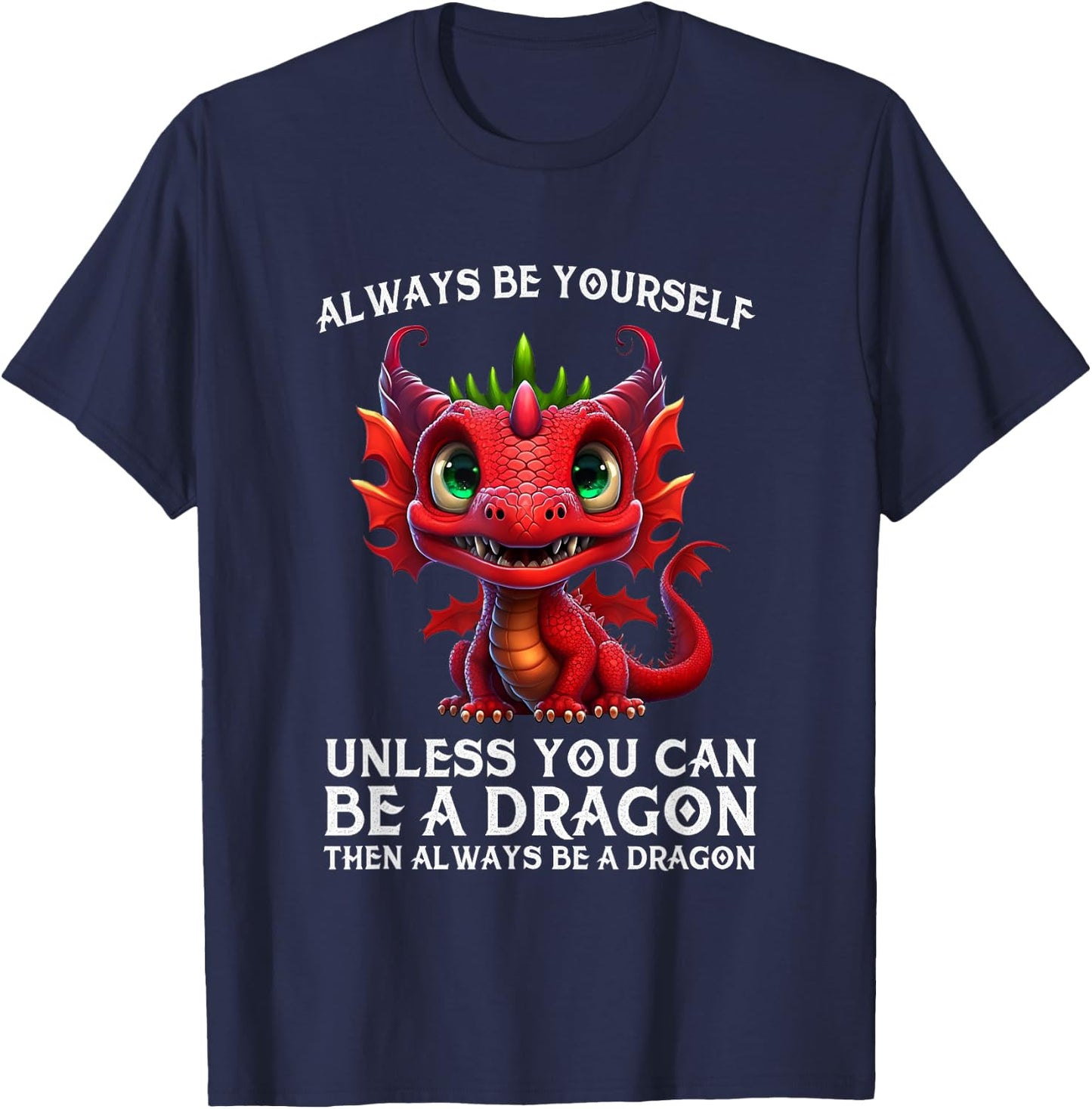 Mythical Dragon Lovers Cool Dragon Women Boys Kids T-Shirt - T-Shirt | Navy