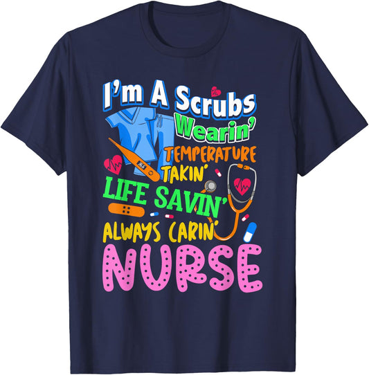 Nurse Job Definition Love Nursing Nursing School Nurse Job T-Shirt - T-Shirt | Navy