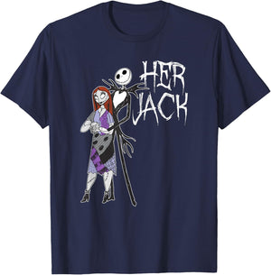 Disney The Nightmare Before Christmas Her Jack T-Shirt - T-Shirt | Navy