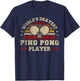 Worlds Okayest Ping Pong Player Retro Ping Pong T-Shirt - T-Shirt | Navy
