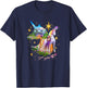Unicorn Academy Silhouette Sparkle Graphic Logo T-Shirt - T-Shirt | Navy