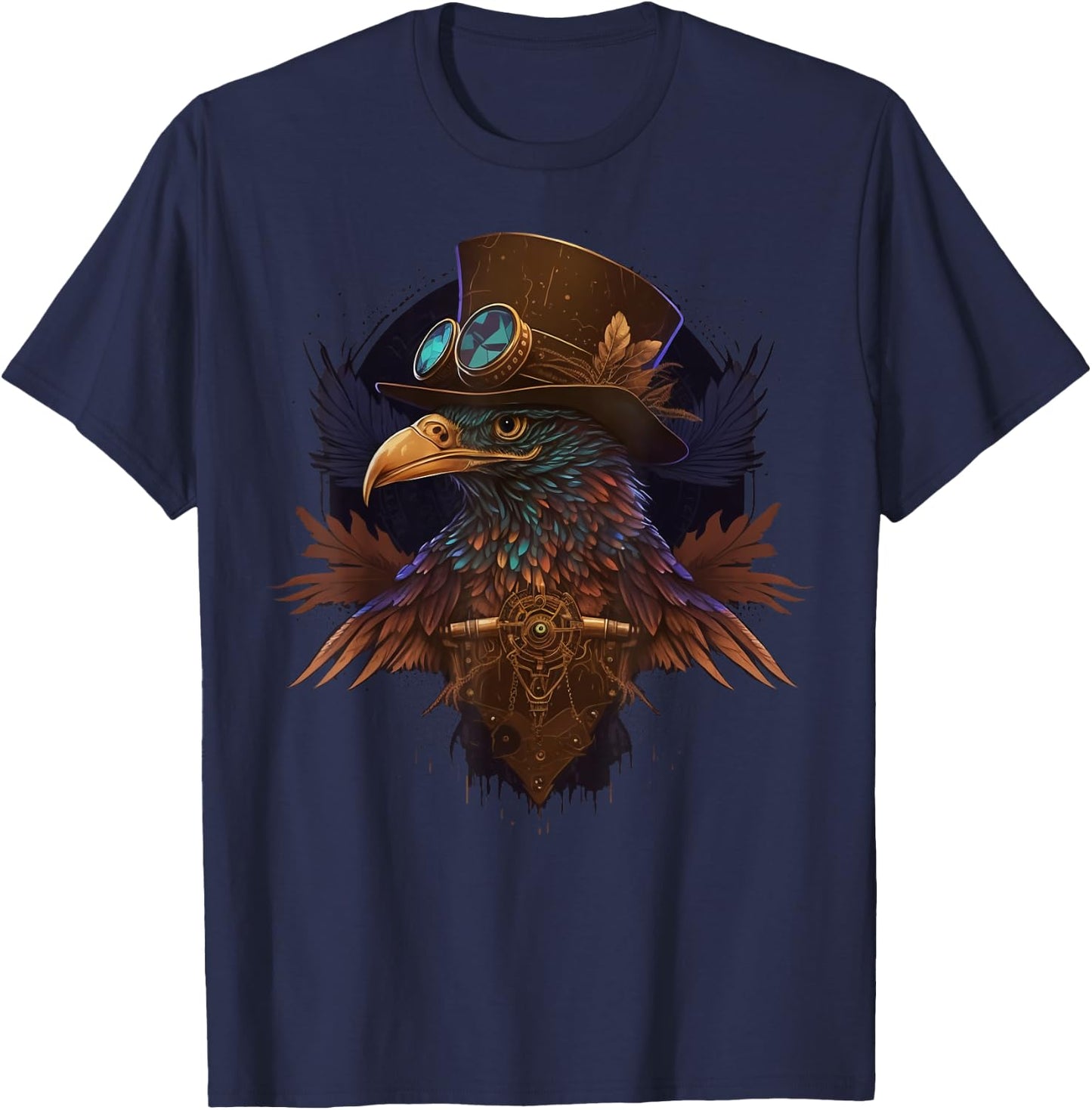 Steampunk Eagle T-Shirt - T-Shirt | Navy
