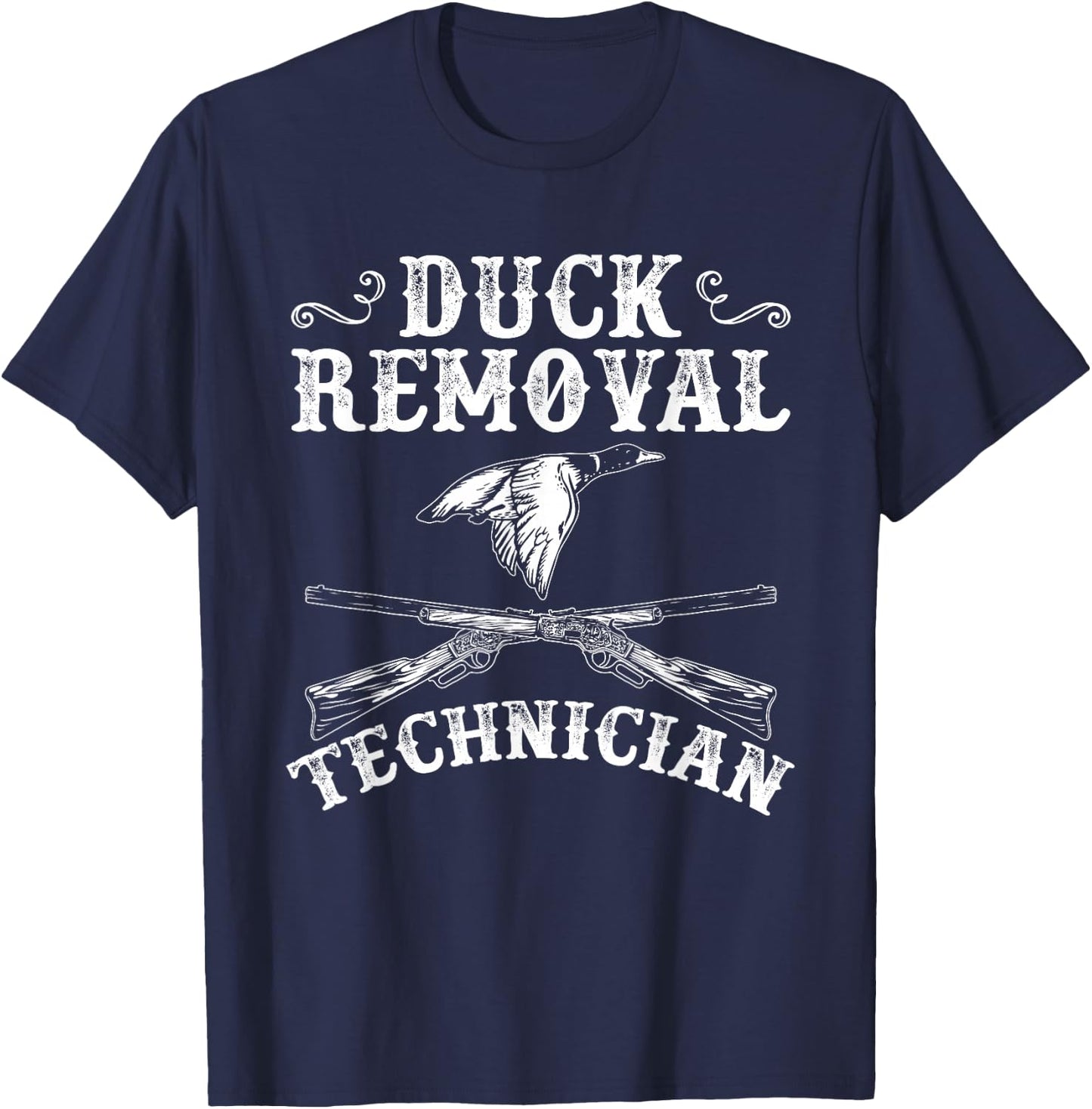 Funny Hunting Lover Graphic and Men Duck Hunters T-Shirt - T-Shirt | Navy