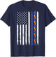 Police Support Autism Awareness Thin Blue Line Autism Flag T-Shirt - T-Shirt | Navy