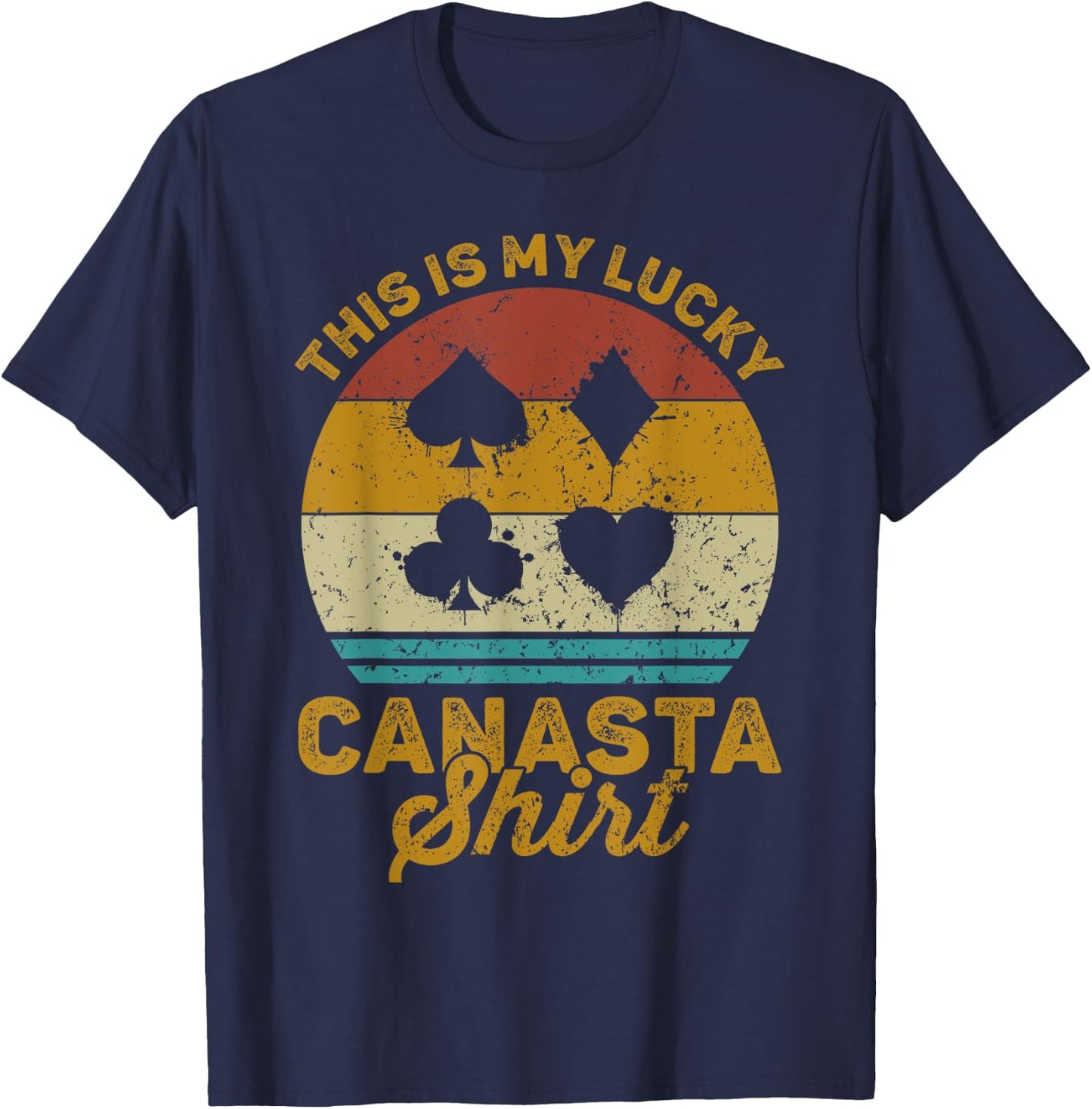 Grandma Is My Name Canasta Is My Game Funny Canasta T-Shirt - T-Shirt | Navy