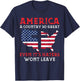 America A Country So Great Even Its Haters Wont Leave Funny T-Shirt - T-Shirt | Navy