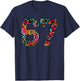 Number 67 in Retro Animal Print Fanwear Sports Player T-Shirt - T-Shirt | Navy
