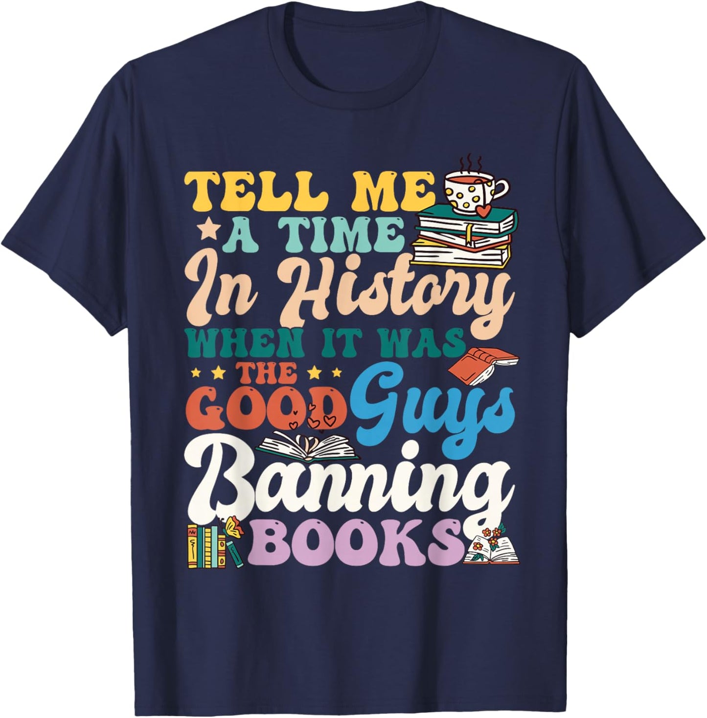Read Banned Books Banned Books Week Librarian T-Shirt - T-Shirt | Navy