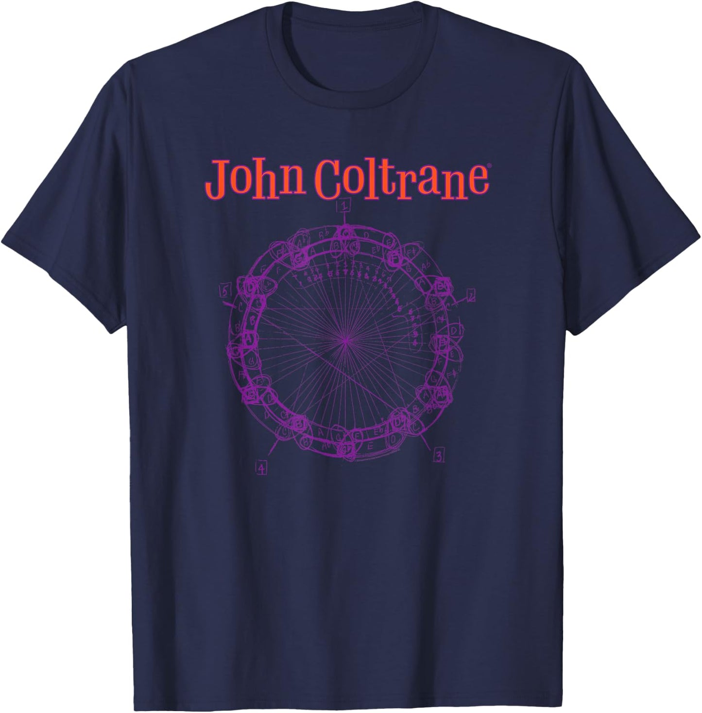John Coltrane Black -Adults T-Shirt - T-Shirt | Navy