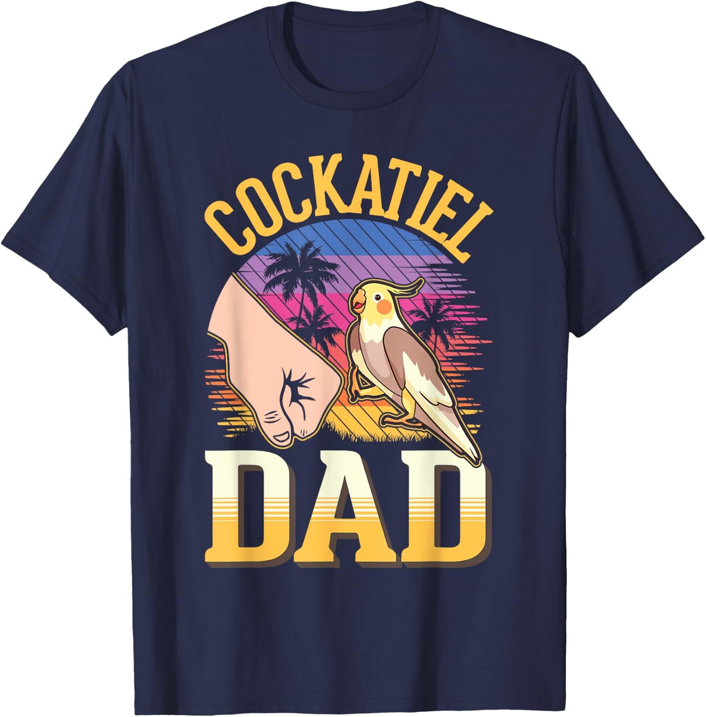 Cockatiel Dad T-Shirt - T-Shirt | Navy