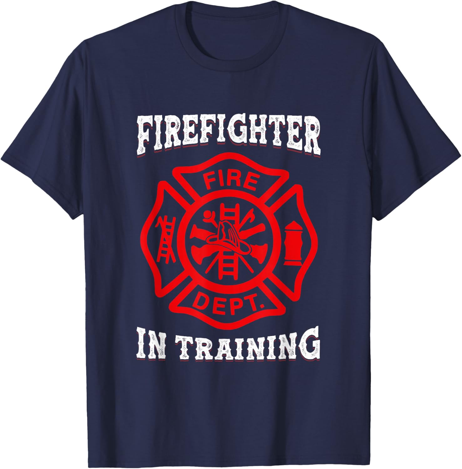 Firefighter in Training Fireman Toddler Fire Fighter T-Shirt - T-Shirt | Navy