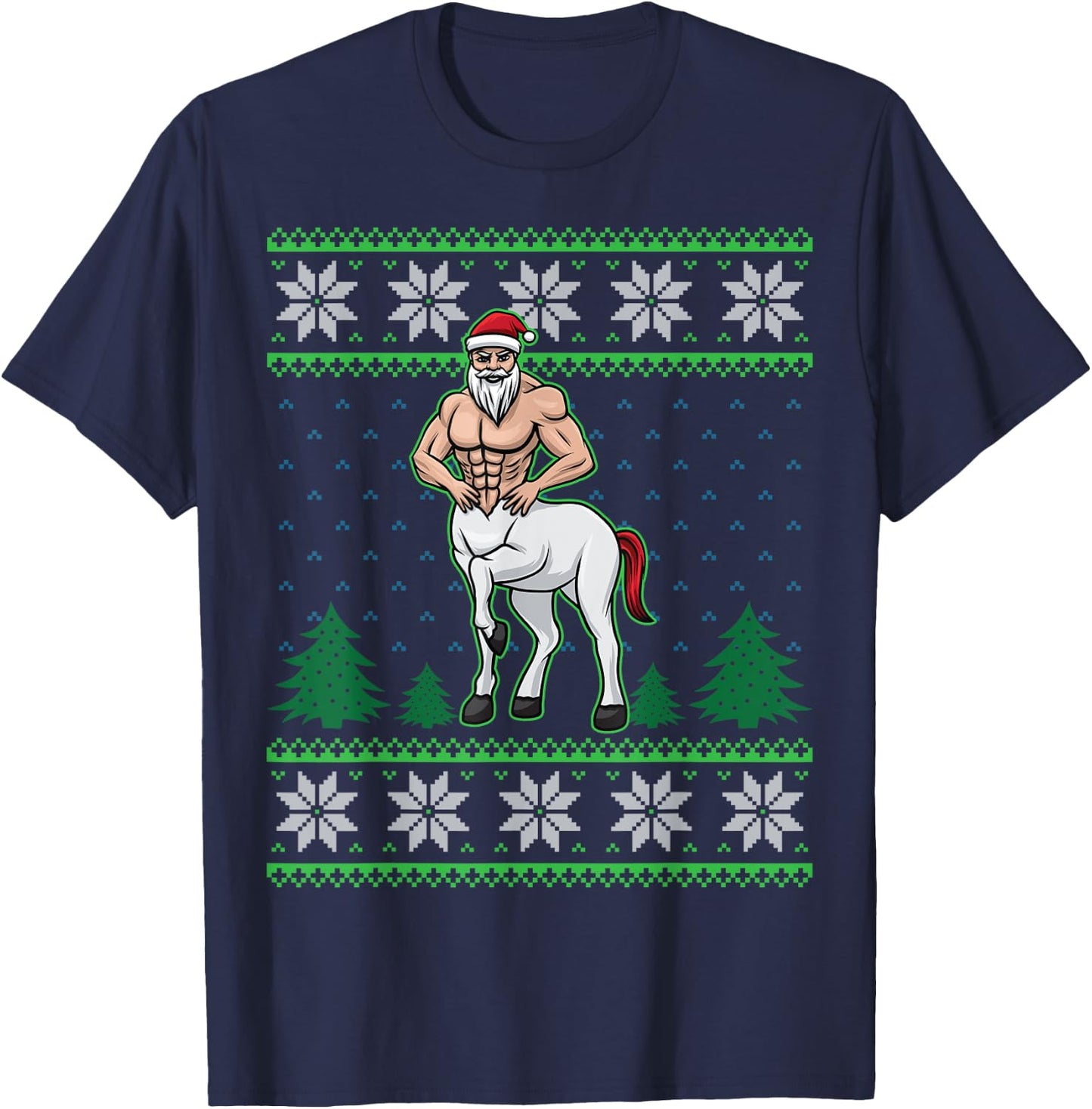 Centaur Half Man Half Horse Greek Mythology Cool Christmas T-Shirt - T-Shirt | Navy