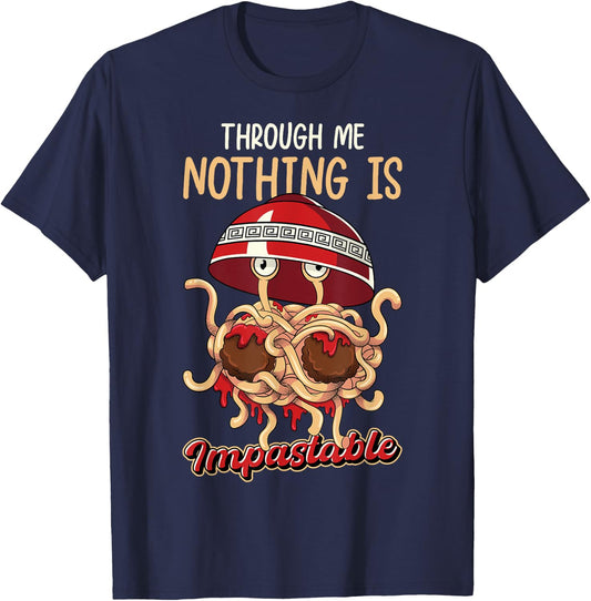 Flying Spaghetti Monster Pastafarian Pastafari FSM T-Shirt - T-Shirt | Navy