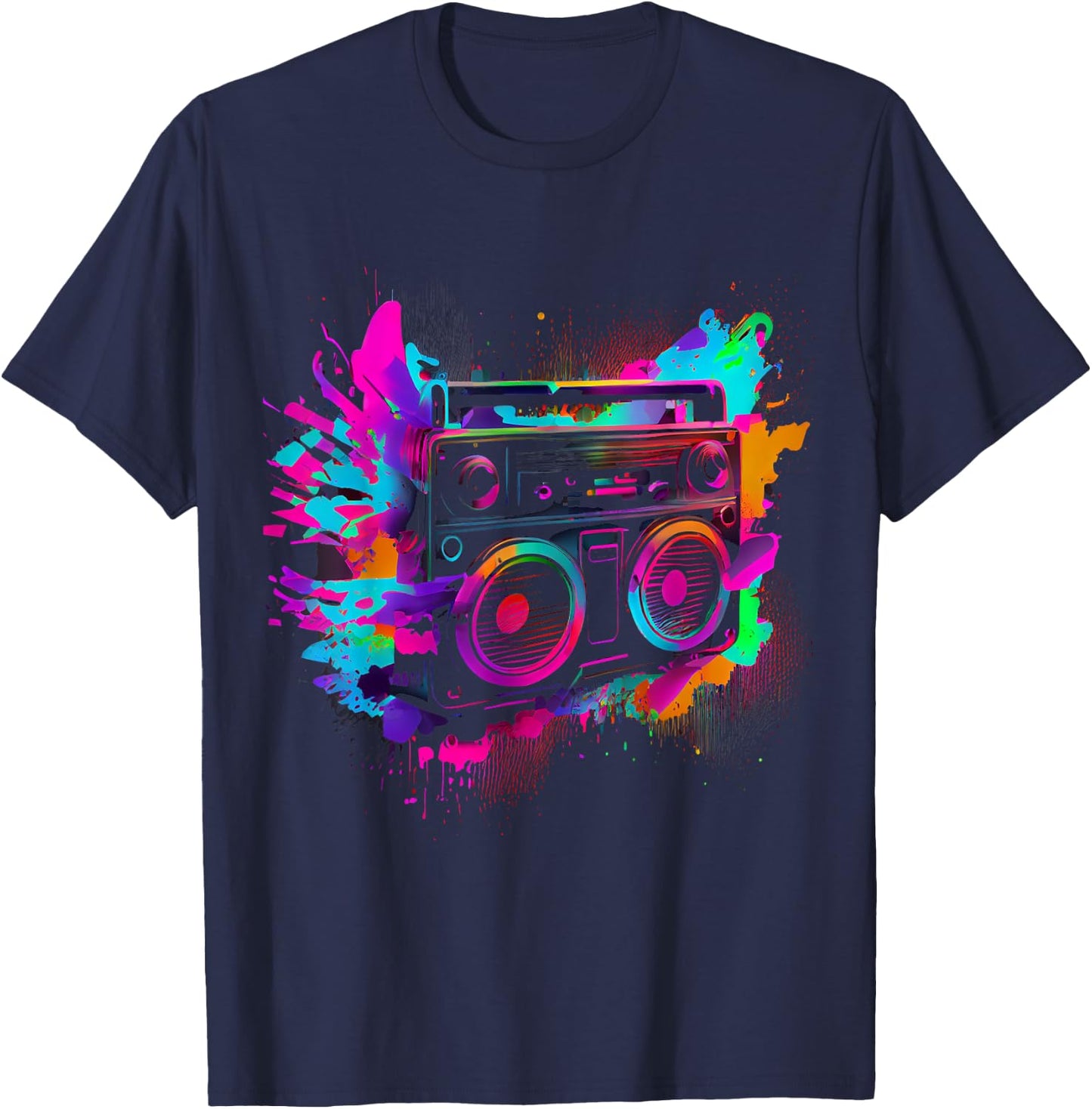90s 80s Theme Party Outfit Costume T-Shirt - T-Shirt | Navy