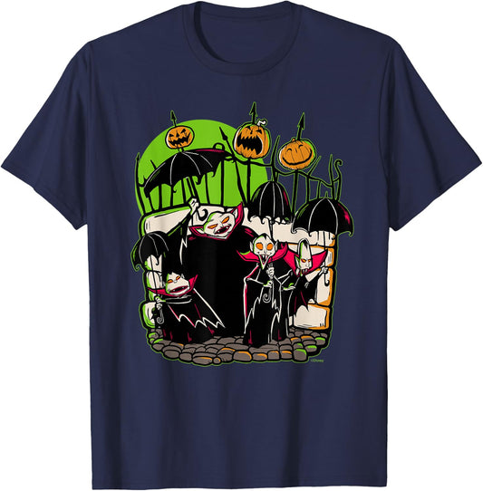 Disney 100 Nightmare Before Christmas Halloween Vampires T-Shirt - T-Shirt | Navy