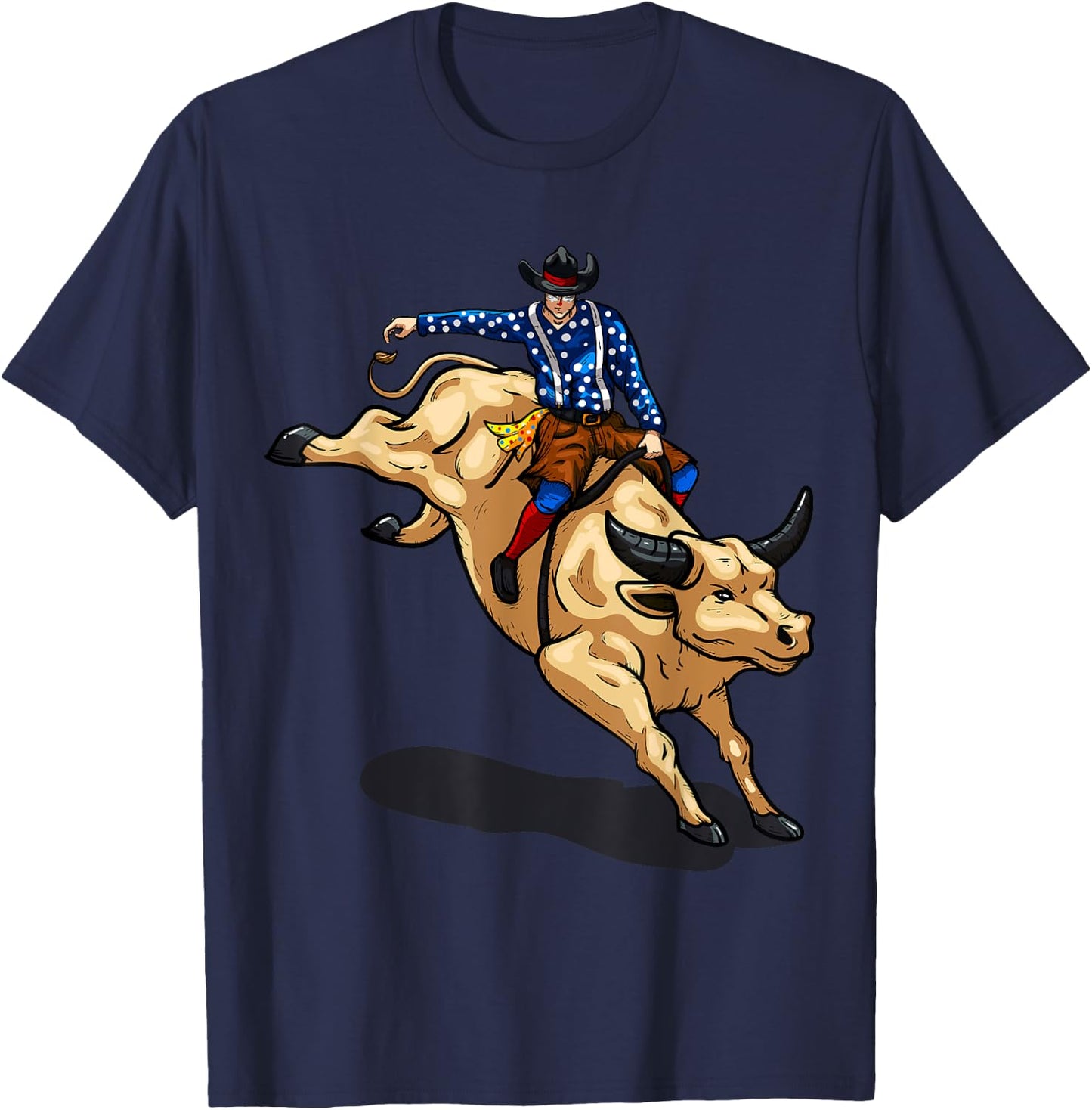 Rodeo Clown Funny Bull Fighting Lover Gag Bullfighter Outfit T-Shirt - T-Shirt | Navy
