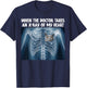 When Doctor Takes X-ray Of My Heart Funny Russian Blue Cat T-Shirt - T-Shirt | Navy