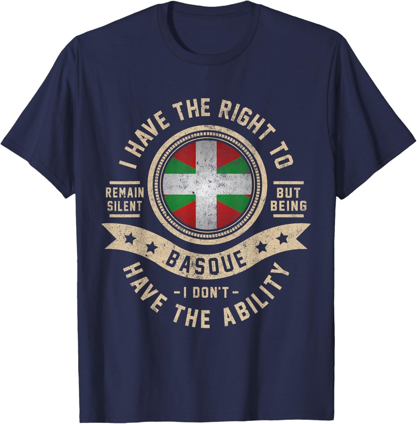 Basque Country Design Basque Men & Women T-Shirt - T-Shirt | Navy
