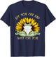 Eff You-See Kay Why Oh-You Funny Sunflower Frog Yoga Lover T-Shirt - T-Shirt | Navy