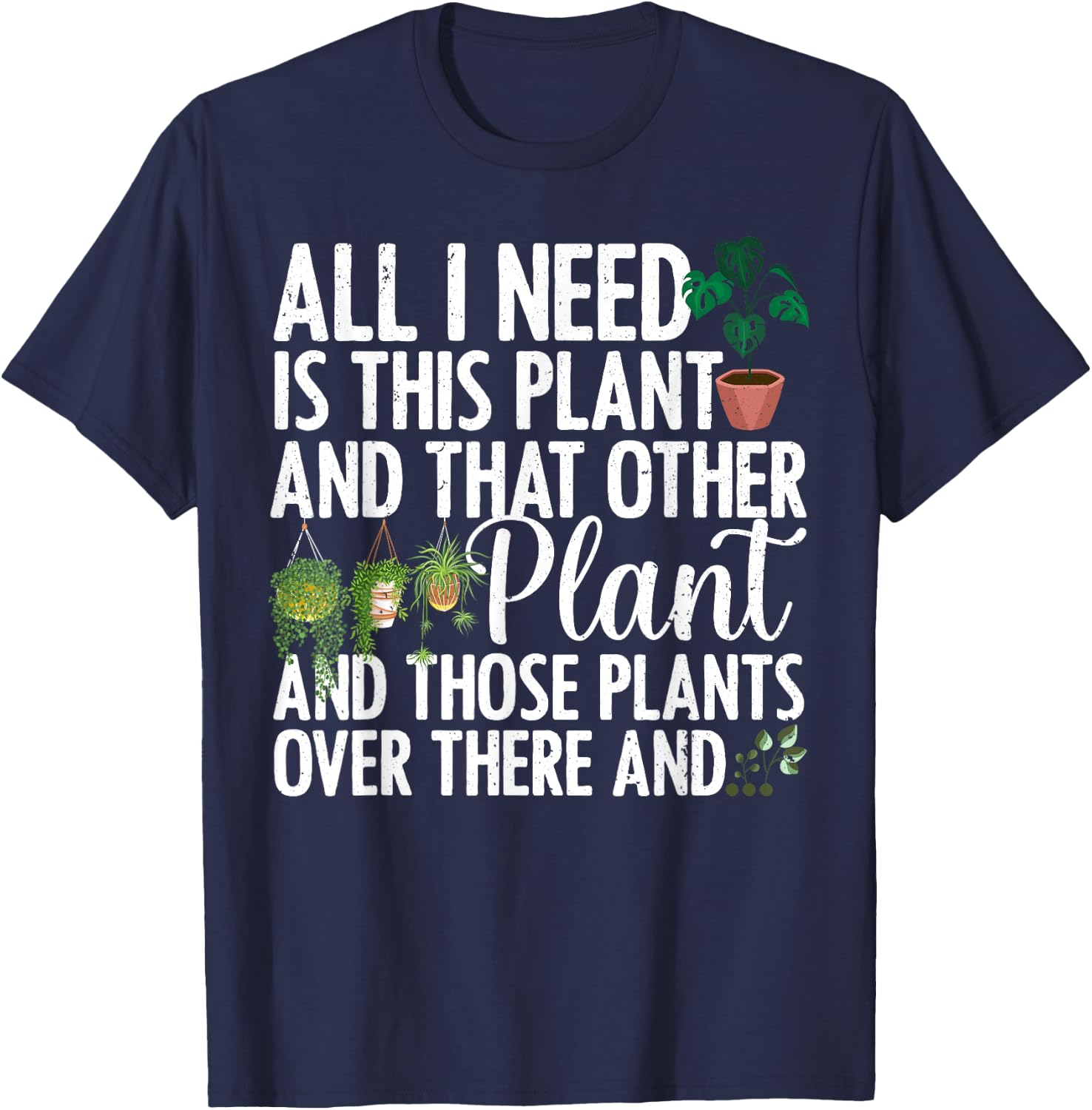 Funny Plant Art Men Gardening Plant Lover Gardener Small T-Shirt - T-Shirt | Navy