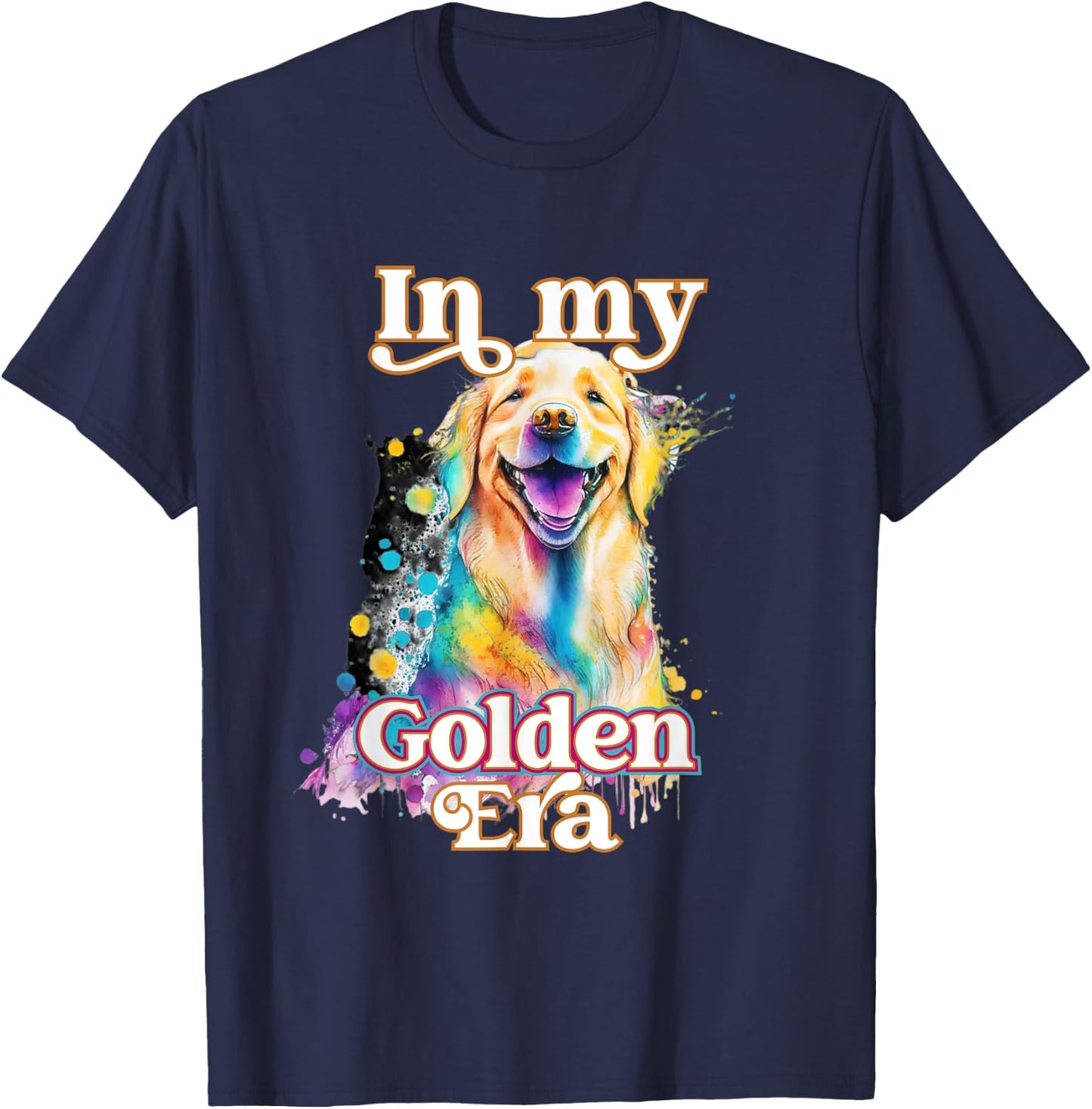 In My Golden Retriever Era T-Shirt - T-Shirt | Navy