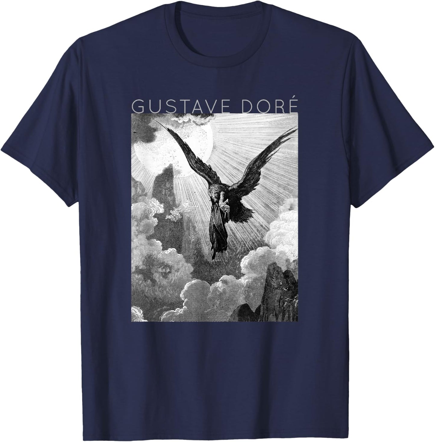 Gustave Doré - Dante and the Eagle - Art for Artists T-Shirt - T-Shirt | Navy