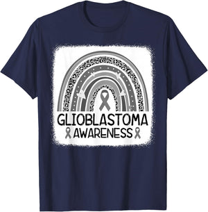 Brain Tumor Awareness Go Gray In May Glioblastoma Awareness T-Shirt - T-Shirt | Navy
