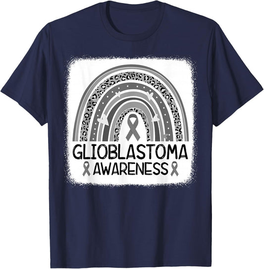 Brain Tumor Awareness Go Gray In May Glioblastoma Awareness T-Shirt - T-Shirt | Navy