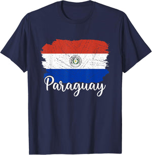 Paraguay Flag Men Women Kids Paraguay Country T-Shirt - T-Shirt | Navy