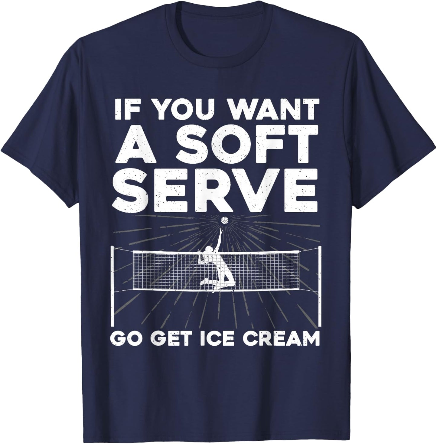 Volleyball Women Volleyball Player College Coach T-Shirt - T-Shirt | Navy