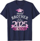 Proud Brother of a 2025 Senior I Pink School Color Outfit T-Shirt - T-Shirt | Navy