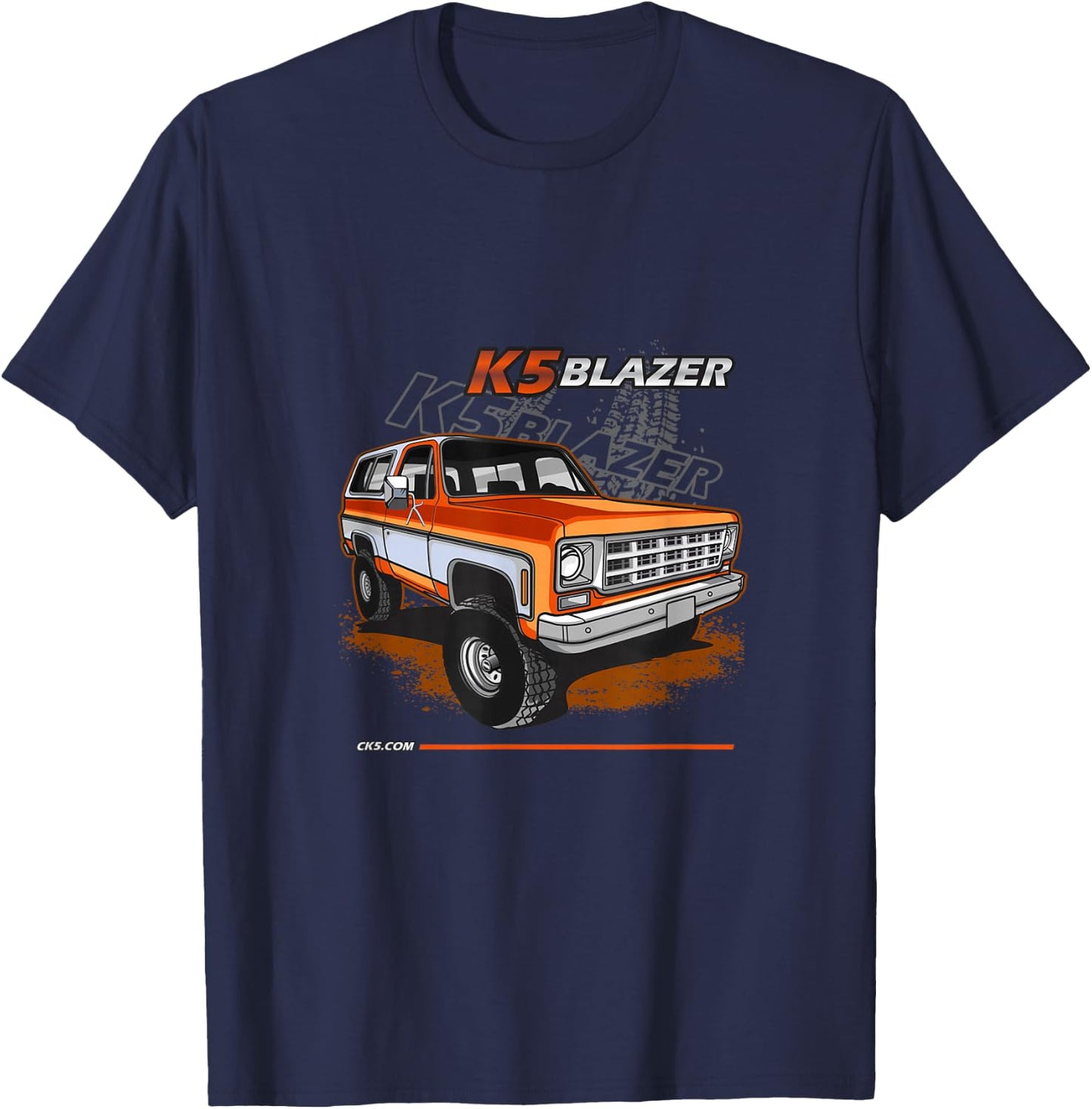 1973-79 K5 Blazer square body 4x4 round eye T-Shirt - T-Shirt | Navy
