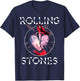 Official The Rolling Stones HD Prism Heart T-Shirt - T-Shirt | Navy