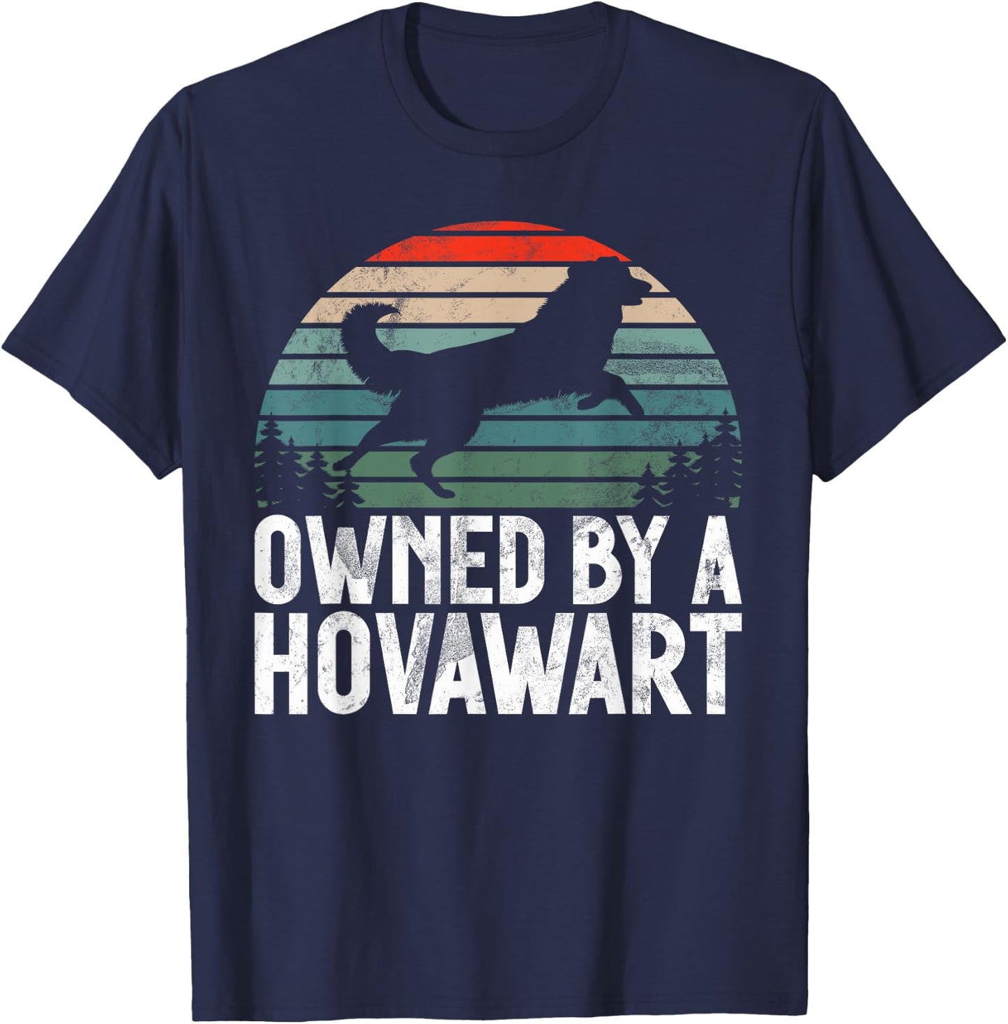 Owned by a Hovawart T-Shirt - T-Shirt | Navy