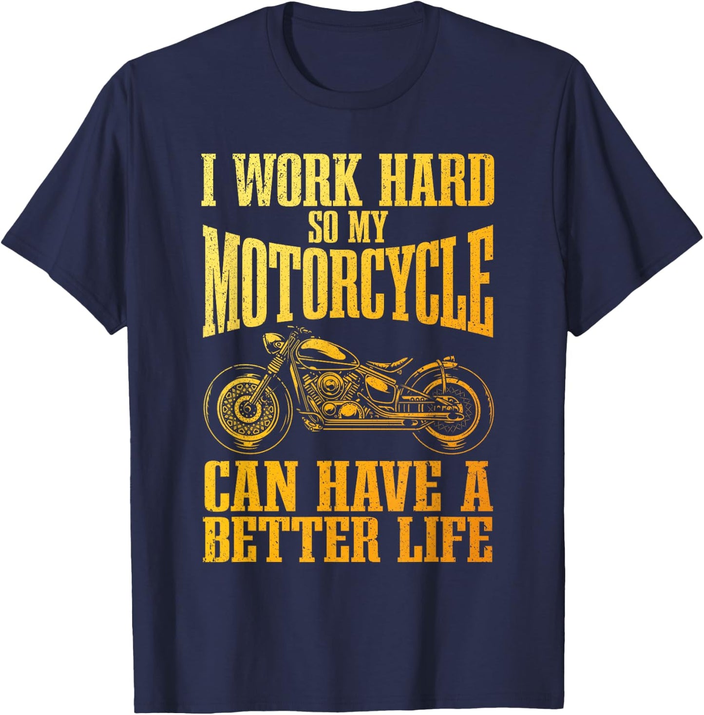 Cool Motorcycle Design Women Motorcycle Lover Rider T-Shirt - T-Shirt | Navy