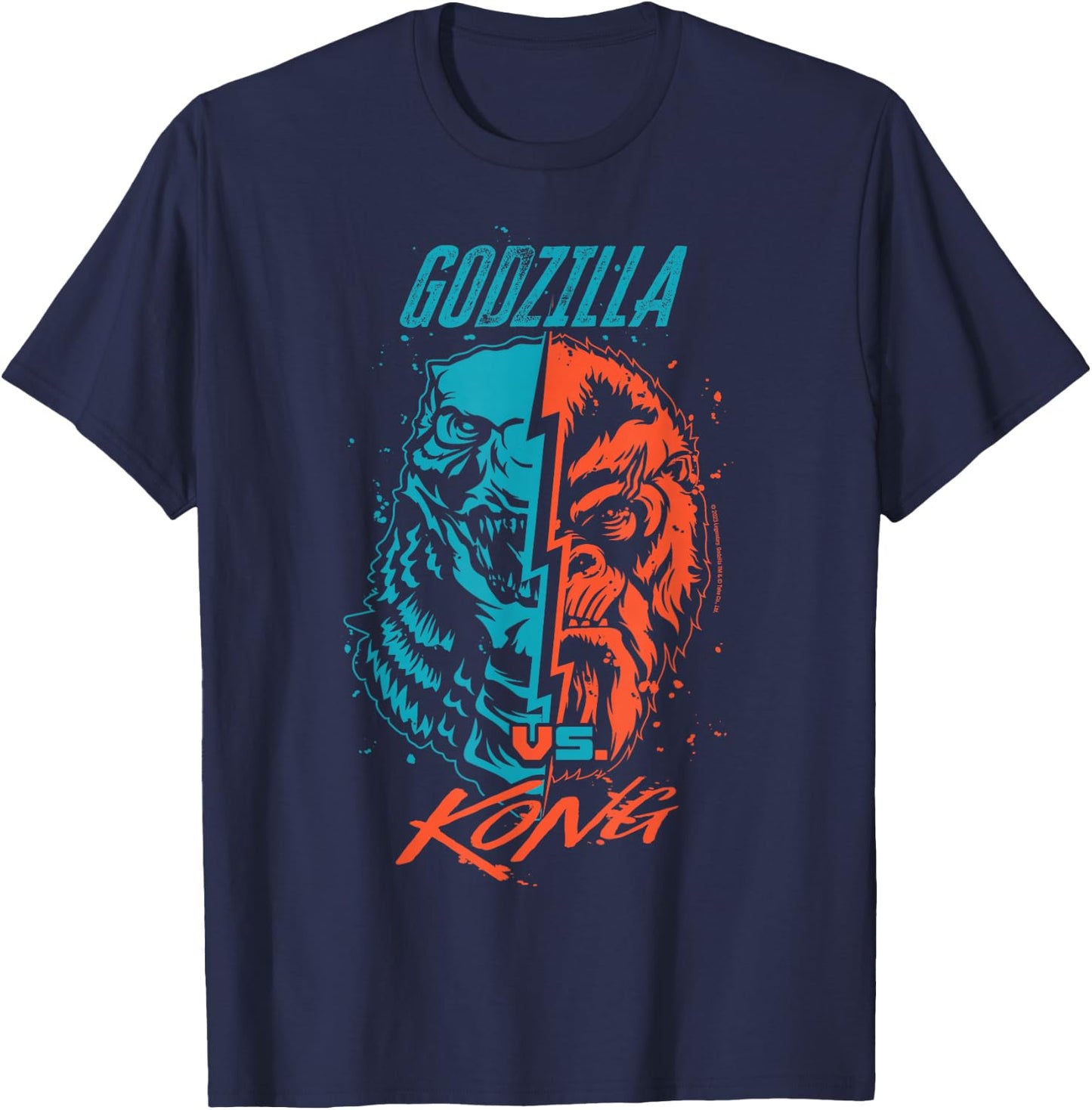 Monsterverse Godzilla VS Kong Kid T-Shirt - T-Shirt | Navy