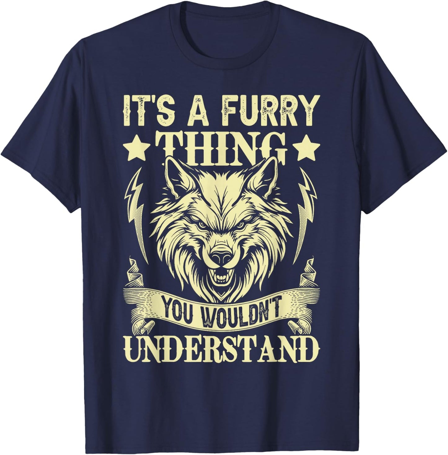 It's A Furry Thing You Wouldnt Understand T-Shirt - T-Shirt | Navy