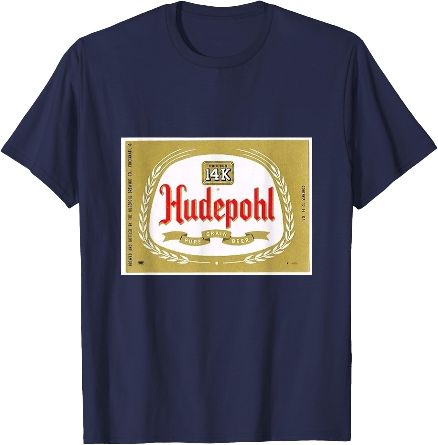 Hudepohl 14K Cincinnati Lager T-Shirt - T-Shirt | Navy