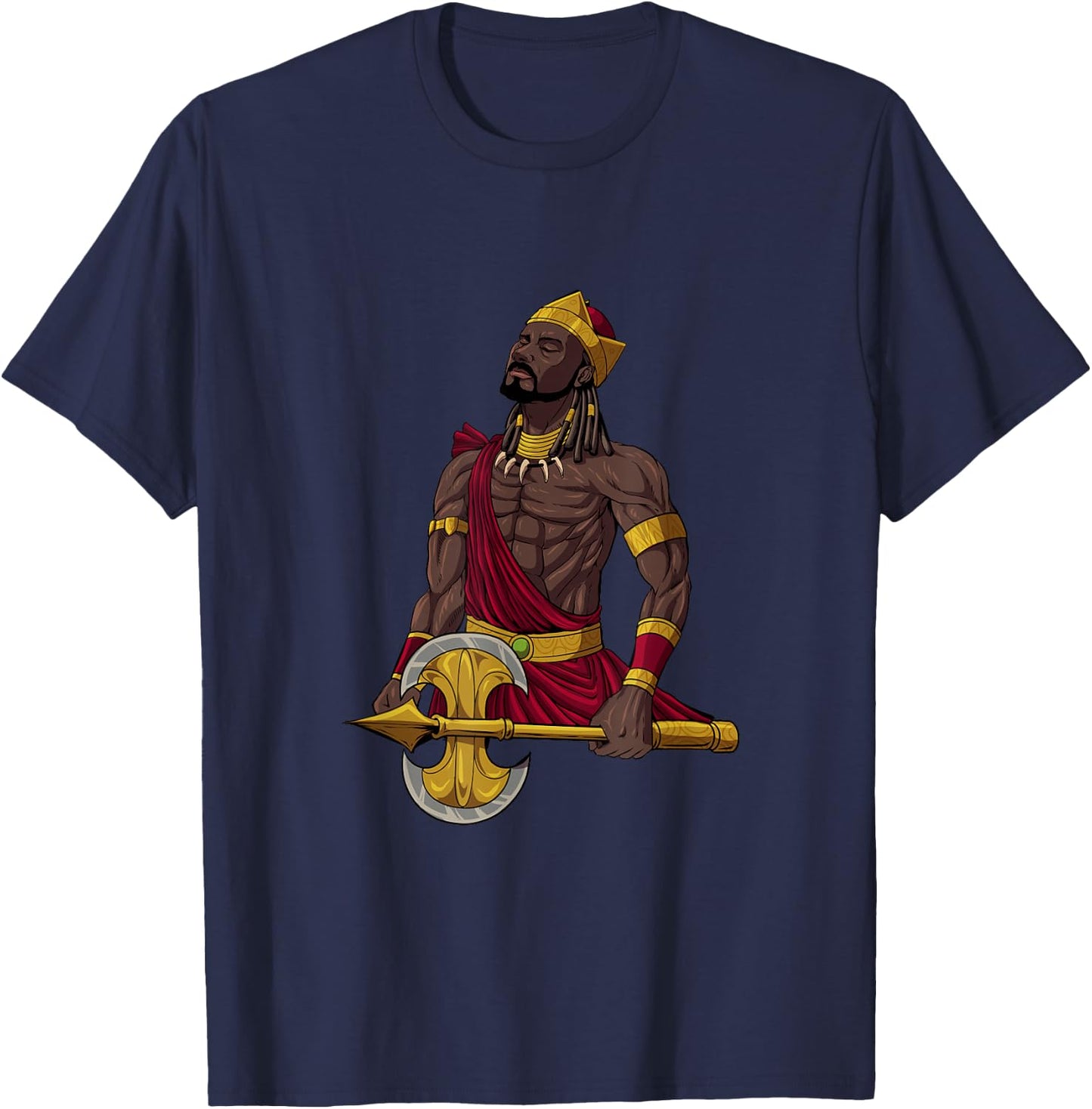 God of Yoruba Religion - Shango T-Shirt - T-Shirt | Navy